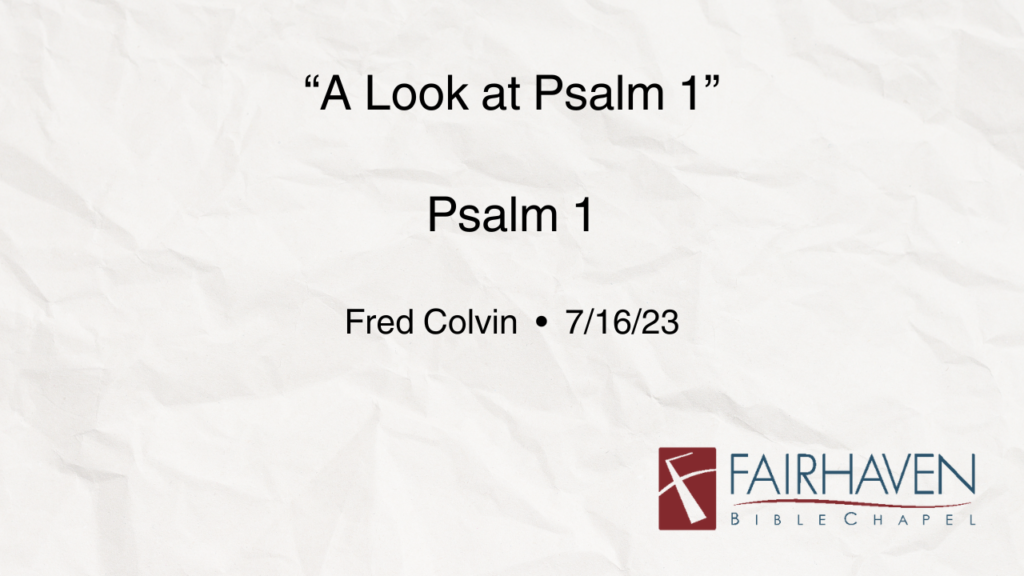 Psalm 1